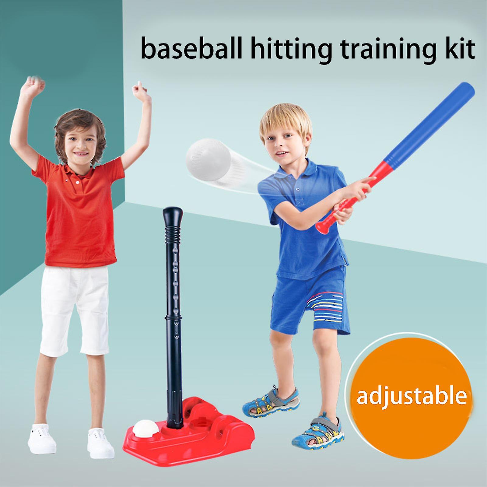 Kids T Ball Sets Toys Adjbale Tee Bat Set Outdoor Sport Playing Game For Kids