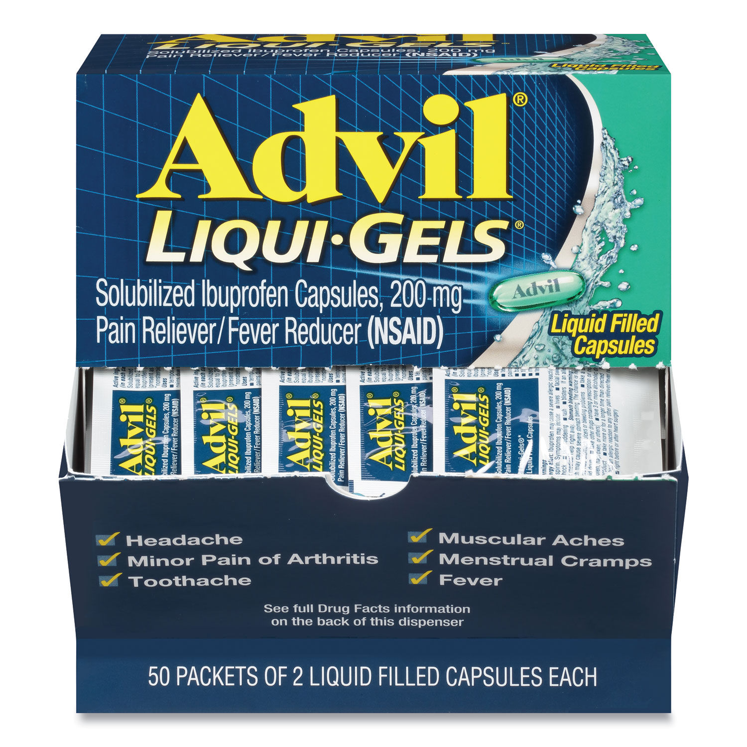 Liqui-Gels by Advilandreg; PFYBXAVLQG50BX