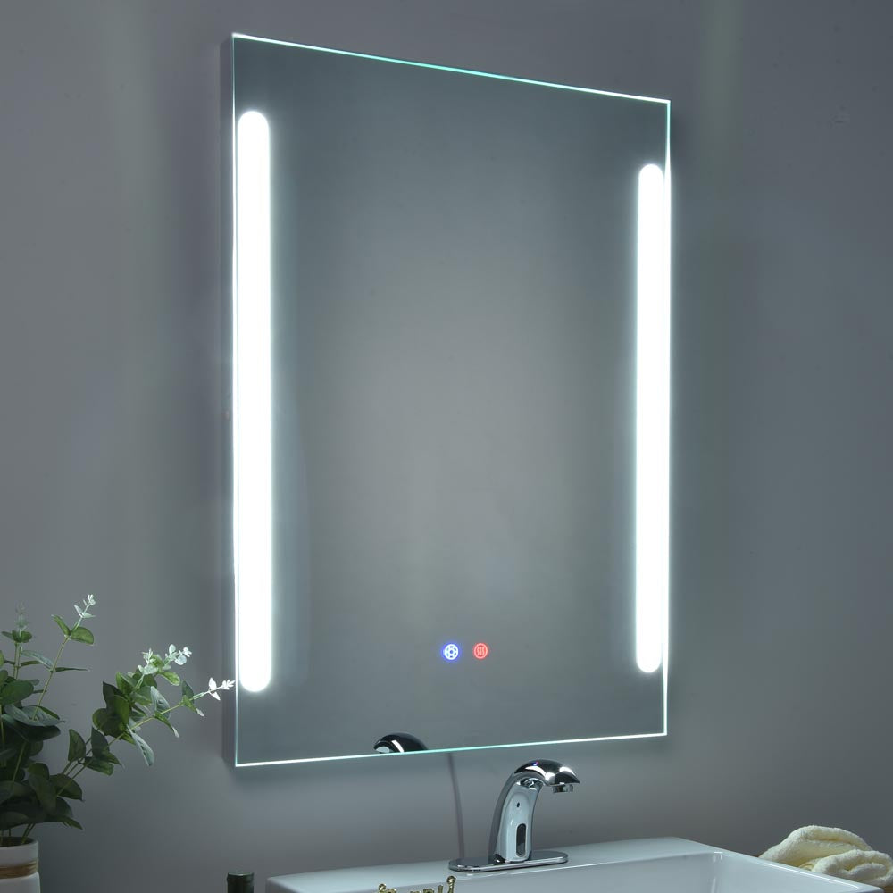 TheLAShop Frameless Bathroom Mirror with Lights Anti Fog Touch Sensor