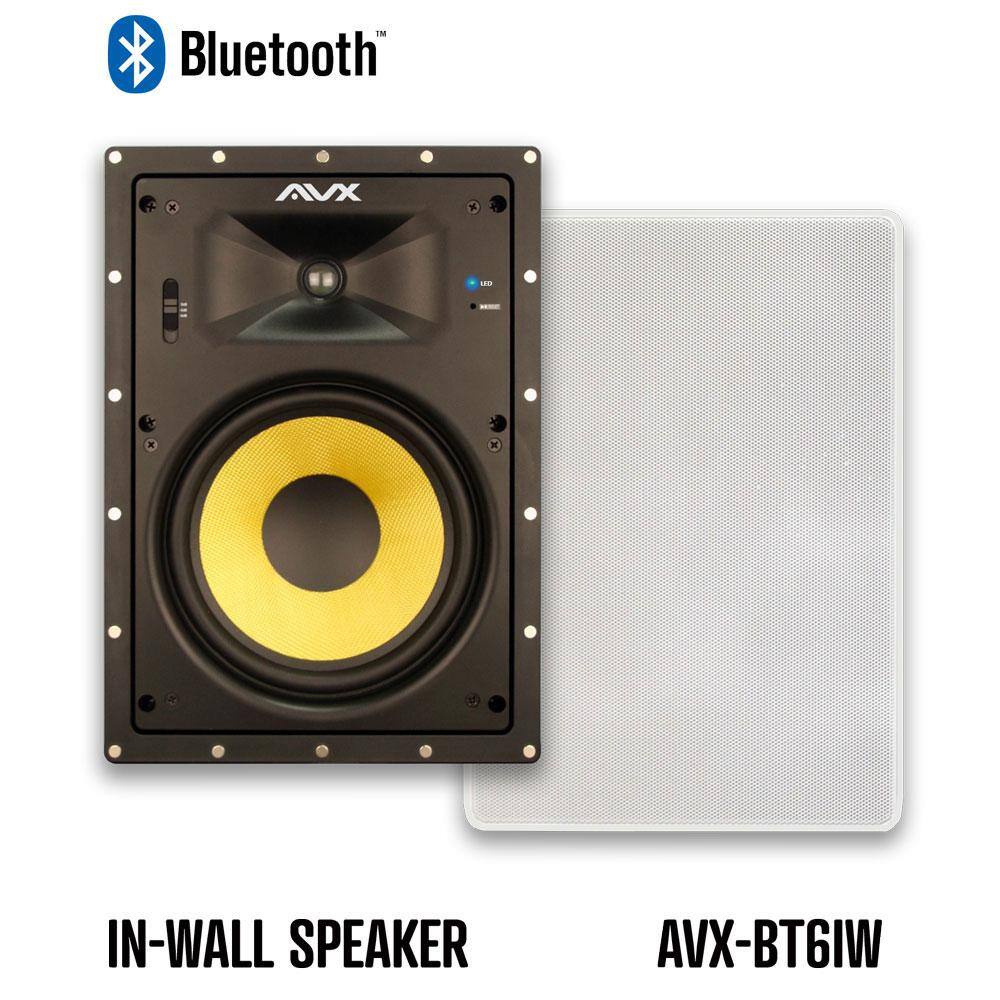 AVX Audio 6.5 in. Bluetooth In-Wall Speaker Pair AVX-BT6IW