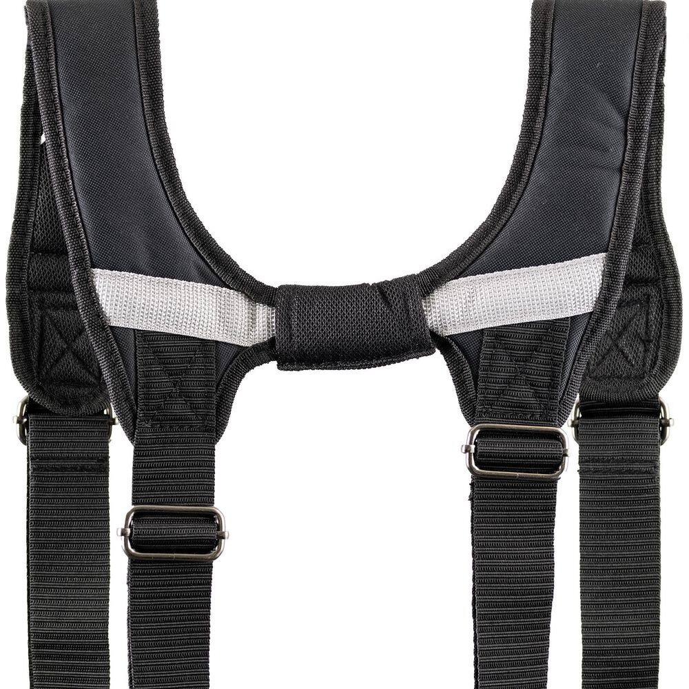 DEAD ON TOOLS Journeyman's Framers 2 Pouch Tool Storage Suspension Rig with Suspenders in Black DO-FR