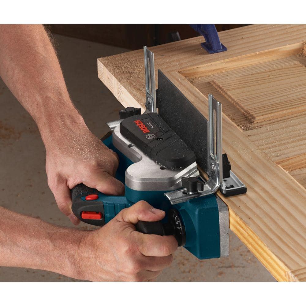 Bosch 6.5 Amp 3-1/4 in. Corded Planer Kit with Reversible Woodrazor Micrograin Carbide Blade PL1632