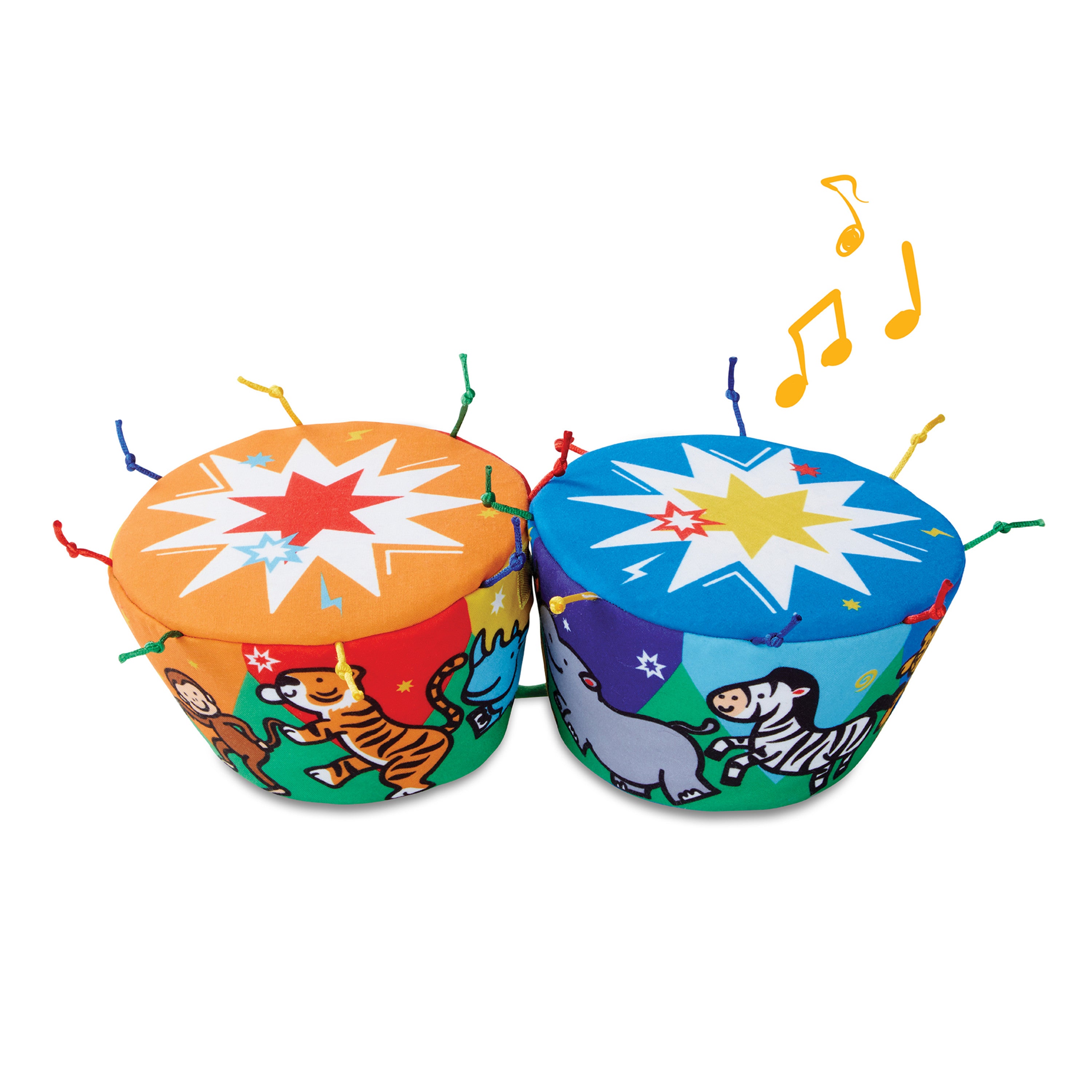 Melissa and Doug K's Kids Bongo Drums Soft Musical Instrument