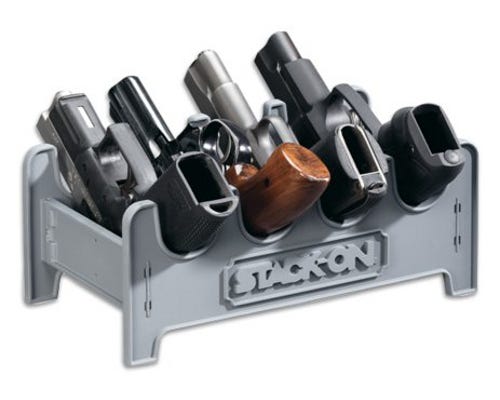 Stack -On - 4 -Position Pistol Rack Gray - SPAPR -4