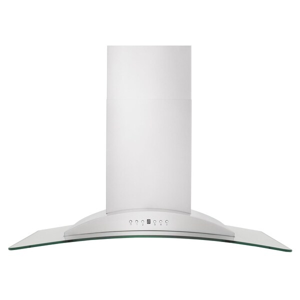 ZLINE Convertible Vent Wall Range Hood in Stainless Steel and Glass (KN)