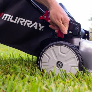 Murray 22 in. 140 cc Briggs  Stratton Walk Behind Gas Self-Propelled Lawn Mower with Front Wheel Drive and Bagger MNA153003