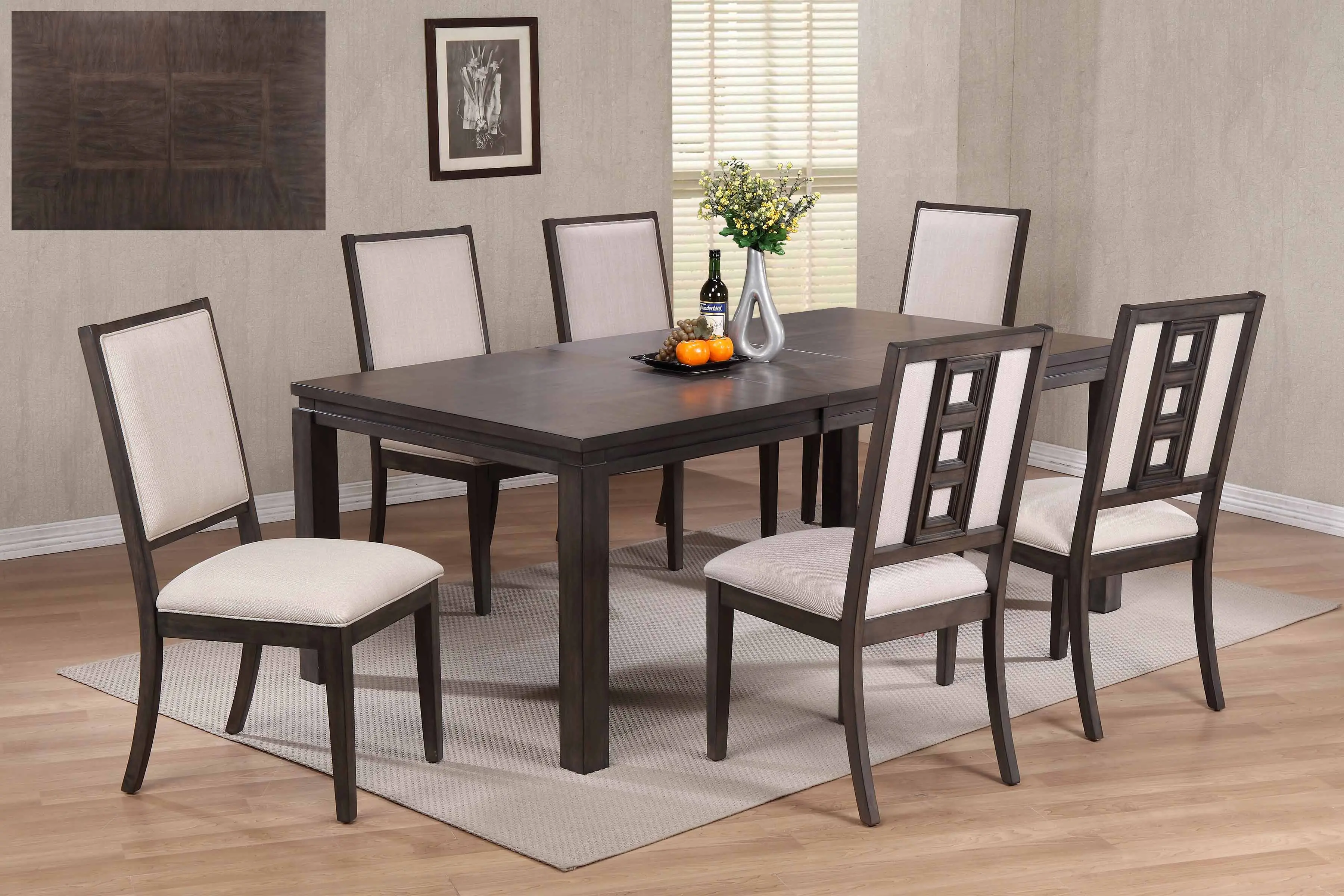 Hartford Gray 5 Piece Dining Room Set