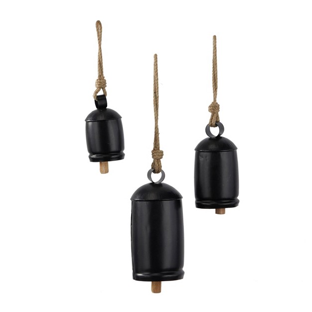 Set Of 3 Metal Bohemian Bell Olivia amp May