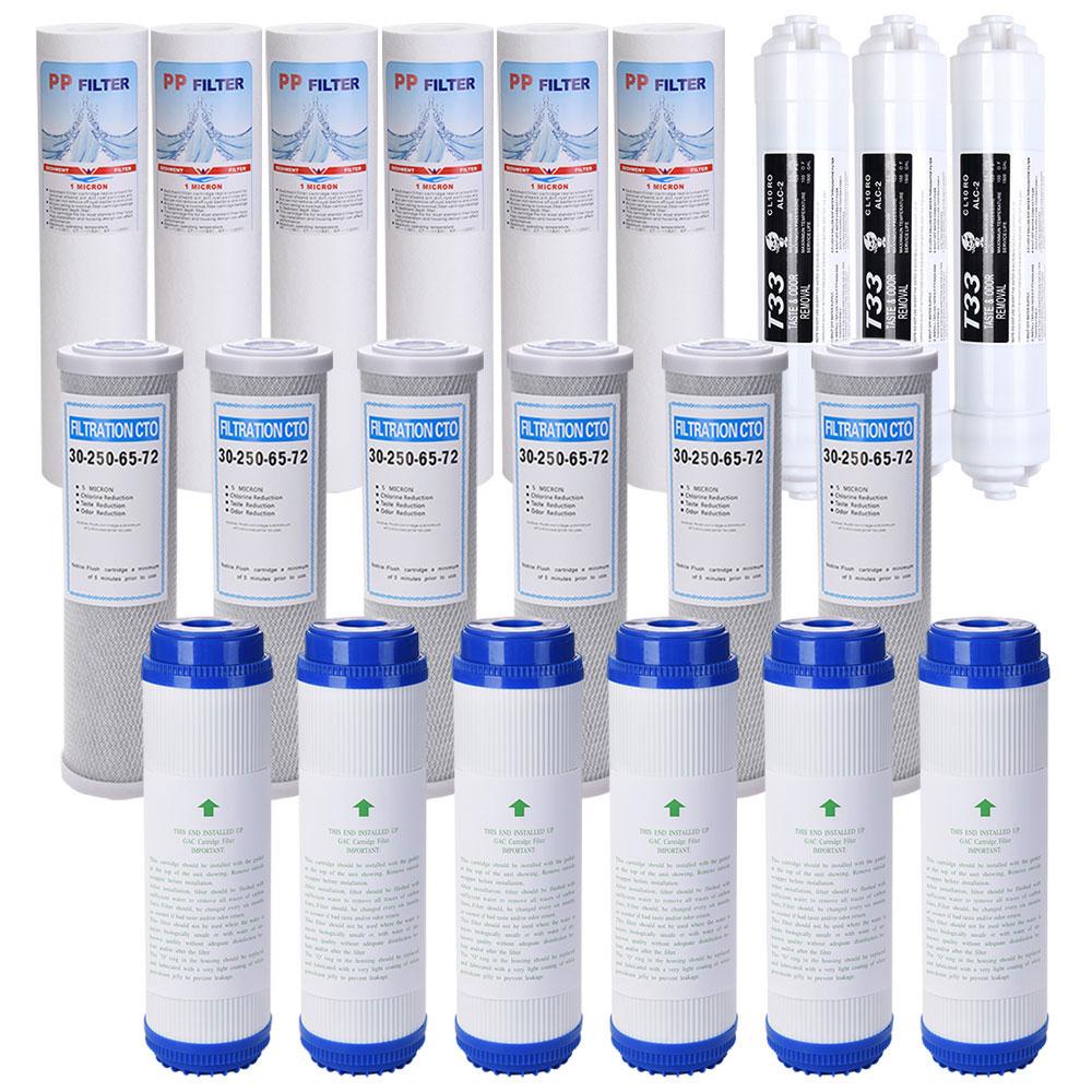 TheLAShop 21pcs Replacement Water Filter for Reverse Osmosis System