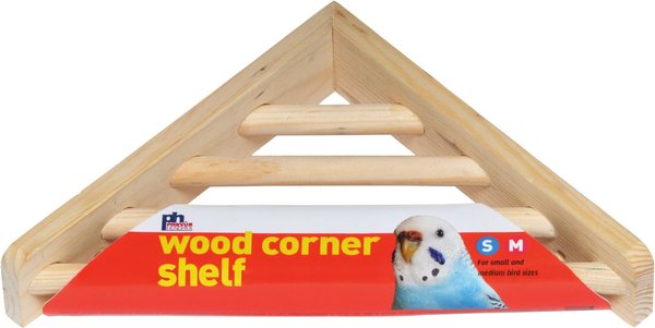 Prevue Pet Products Wood Corner Bird Cage Shelf