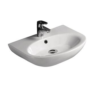 Barclay Products Infinity Wall-Hung Bathroom Sink in White 4-321WH