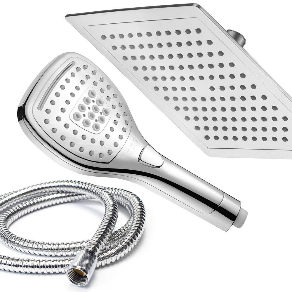 Dream Spa 5-spray 9 in. Dual Shower Head and Handheld Shower Head with Waterfall in Chrome 21684