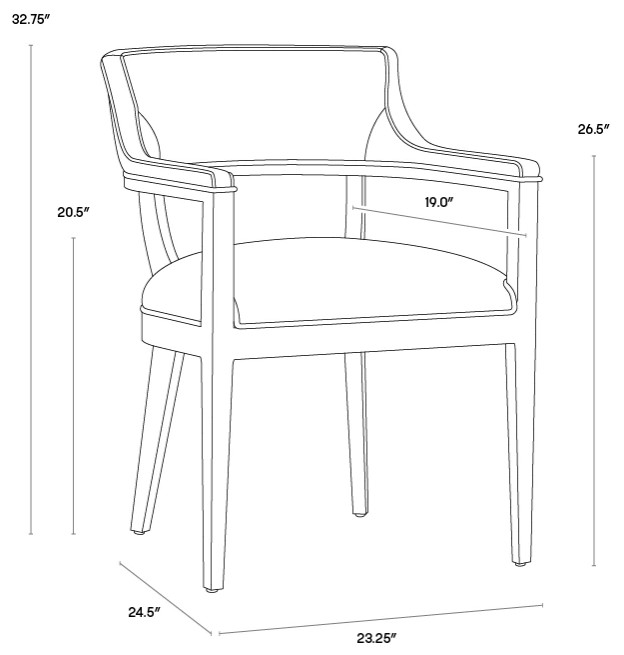 Brylea Dining Armchair   Transitional   Armchairs And Accent Chairs   by Sunpan Modern Home  Houzz