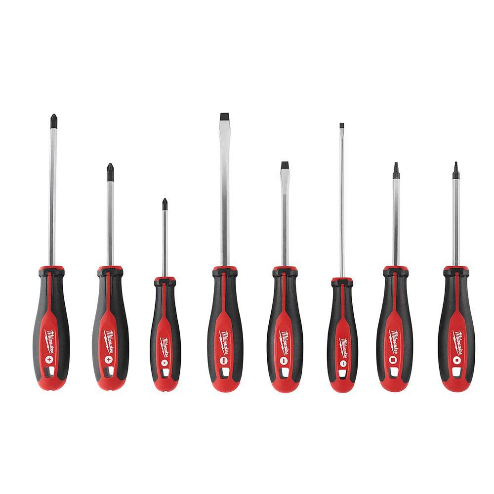 Milwaukee 8pc Screwdriver Kit with Square 48-22-2718 from Milwaukee