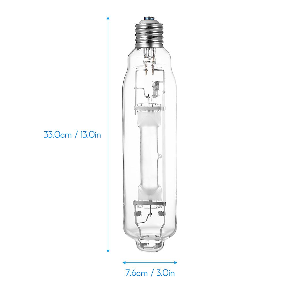 Transparent Metal Halide Bulb 1000w 6000k Vegetative Grow Light Greenhouse Mh Lamp Full Spectrum Indoor Plant Growth Lights E40 Long Life-span