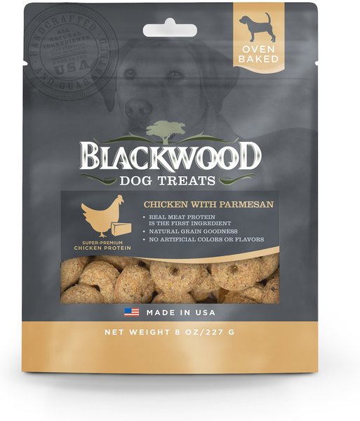 Blackwood Chicken and Parmesan Oven Baked Dog Treats， 8-oz bag