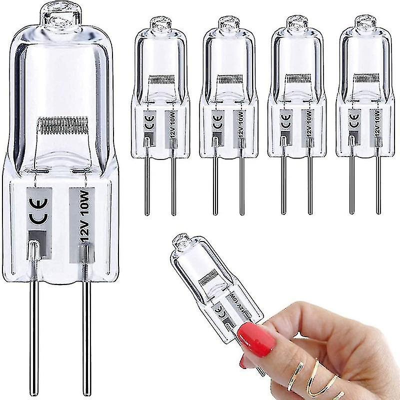 G4 Light Bulbs 20w， 10pcs Crystal Clear Halogen Bulb 2 Pin， 12 Volt 20 Watt Bi-pin Capsule Xenon Bul