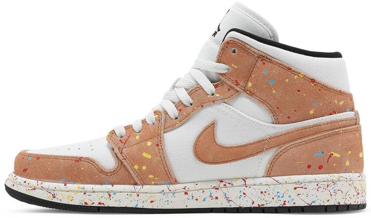 Air Jordan 1 Mid SE 'Brushstroke Paint Splatter' DA8005-100