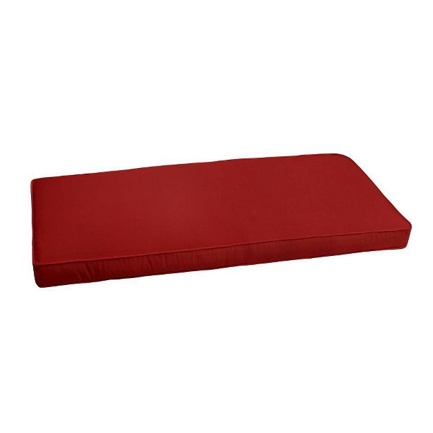 X 19 quot X 3 quot Jockey Outdoor Corded Bench Cushion Red