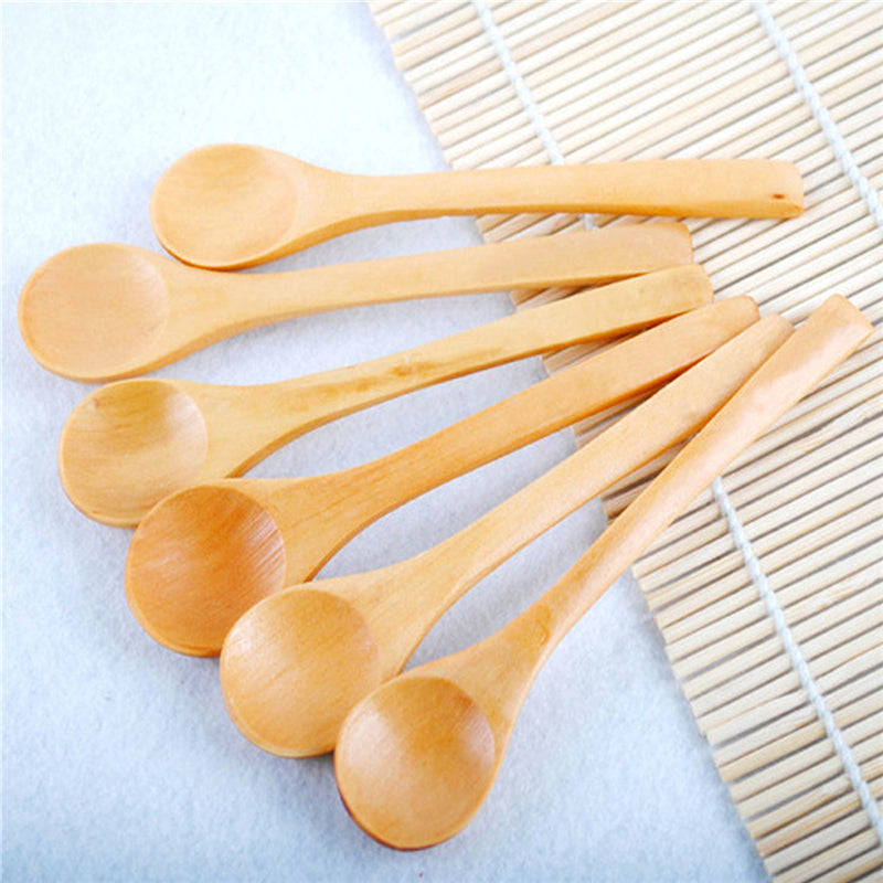 6PCS Set Hot Bamboo Utensil Kitchen Wooden Cooking Tools Spoon Spatula Mixing