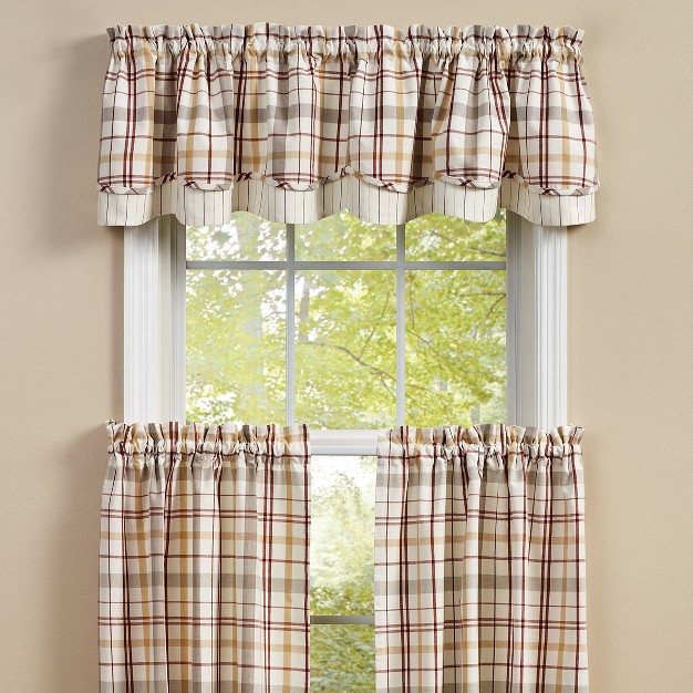 Park Designs Kingswood Lined Layered Valance 72 X 16