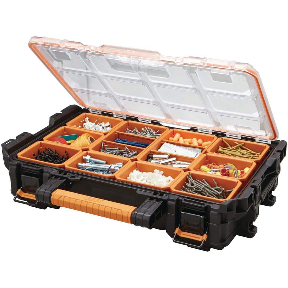 RIDGID Pro System Gear 10-Compartment Small Parts Organizer 238093