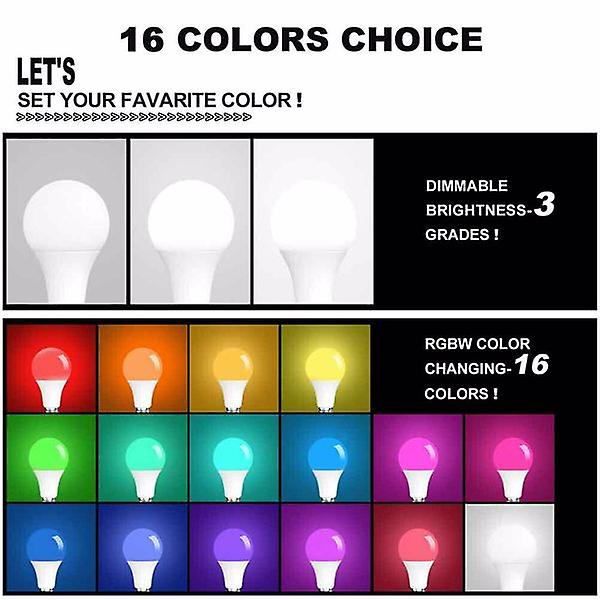 E26/e27 Wifi Smart Led Light Bulb 12w Rgb Dimmable For Alexa Google Home 51930