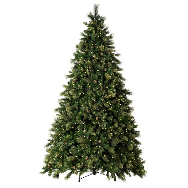 Vickerman 9' x 74 Emerald Mixed Fir Artificial Christmas Tree with Warm White LED Lights.