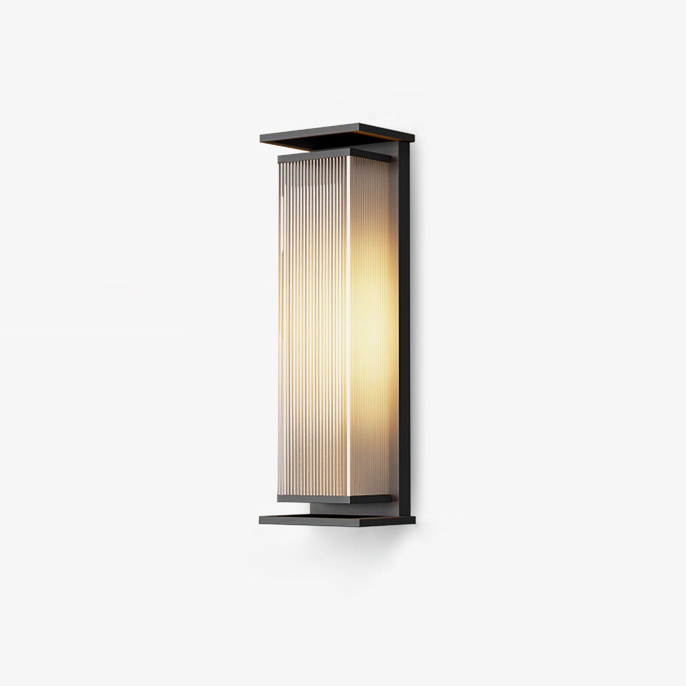 Rectangular Box Solar Outdoor Wall Lamp