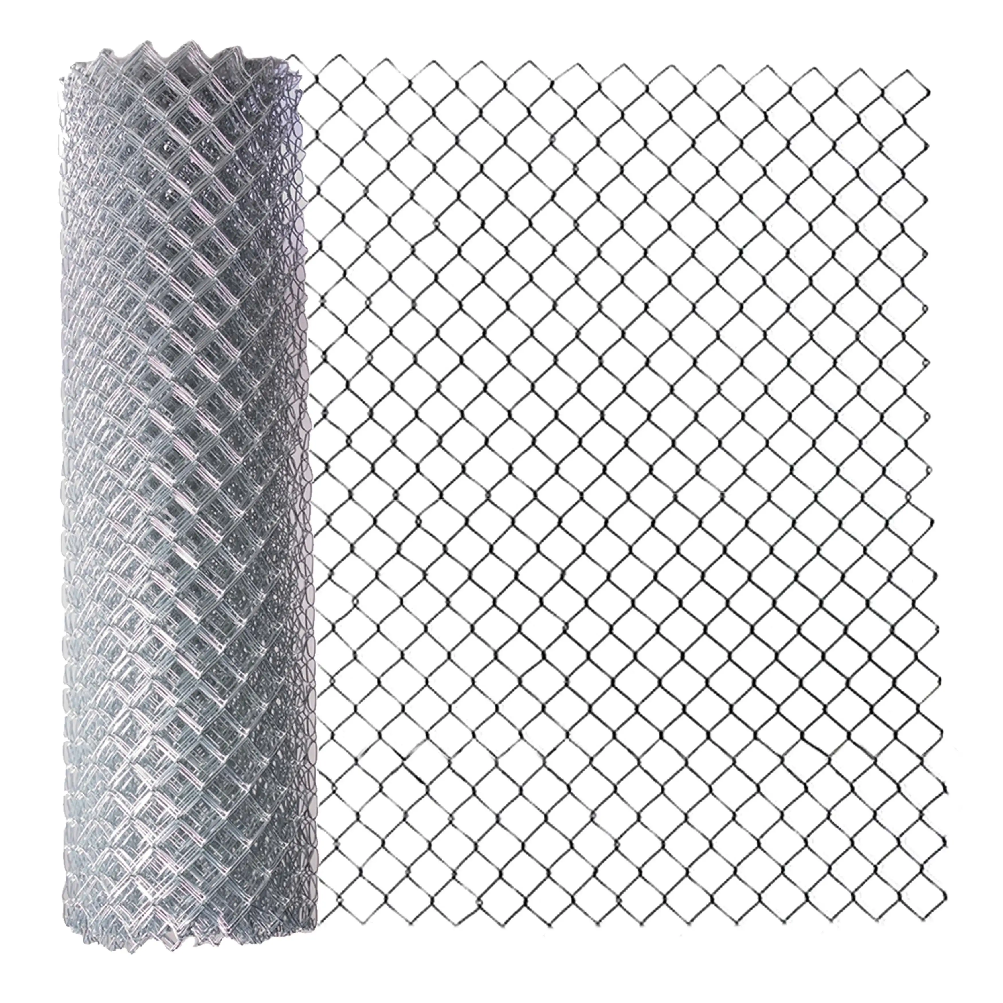 6X50 Galvanized Steel 6 x 50 ft. Chain Link Fence Complete Kit