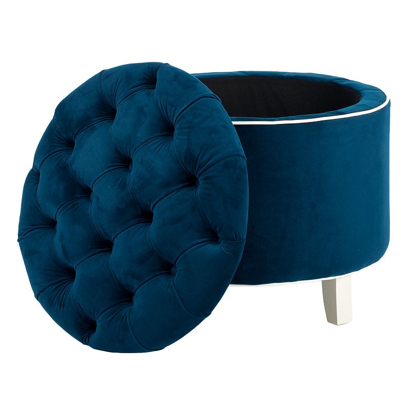 Safavieh Amelia Tufted Cotton Storage Ottoman