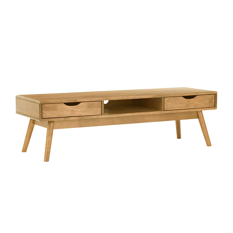 LAMAR Entertainment TV Unit with 2 Drawers 150cm - Natural