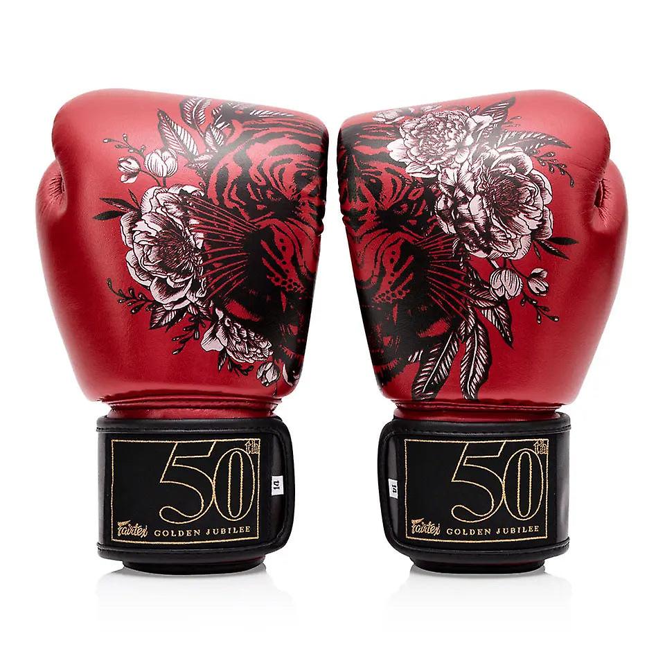 Fairtex golden jubilee metallic red boxing gloves