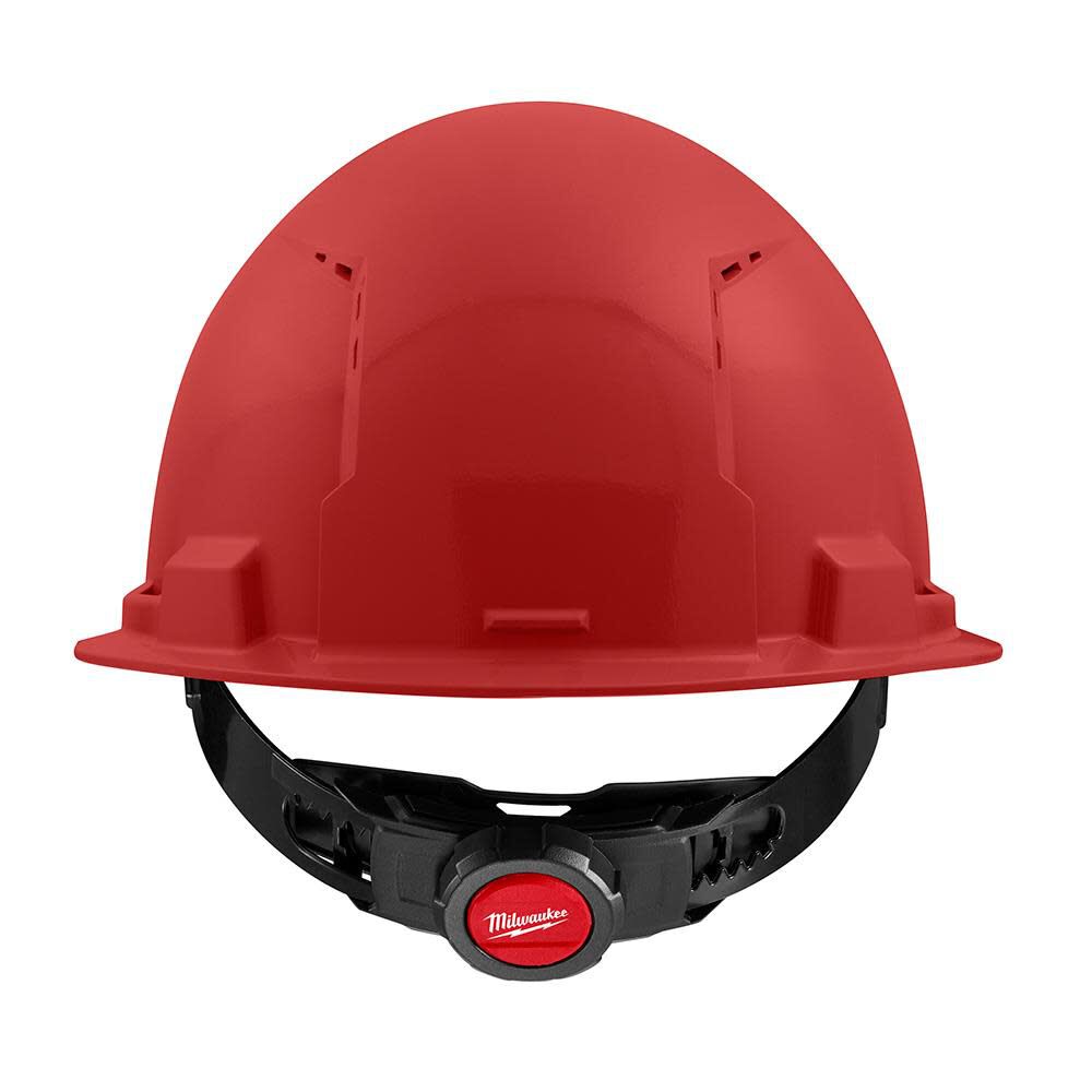 Milwaukee Front Brim Vented Hard Hat with 4pt Ratcheting Suspension Type 1 Class C Red 48-73-1208 from Milwaukee