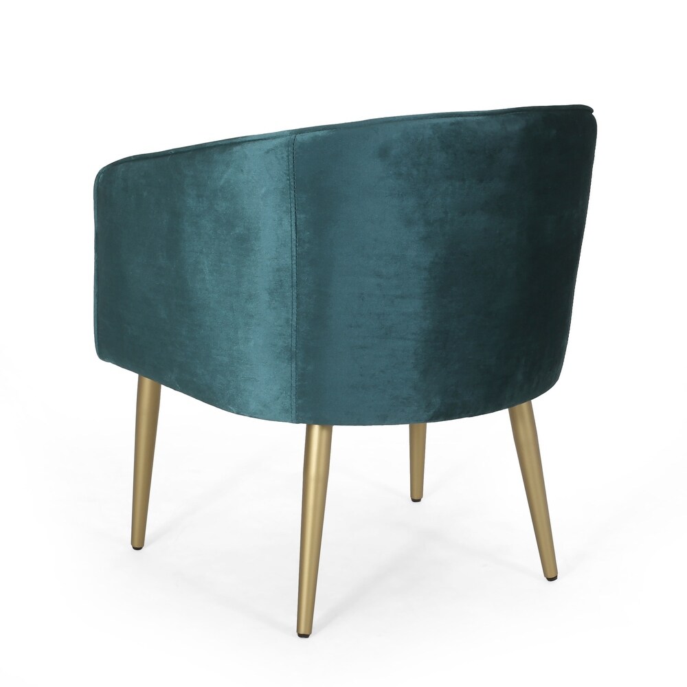 Deshler Modern Glam Tufted Velvet Dining Chair by Christopher Knight Home   27.50\