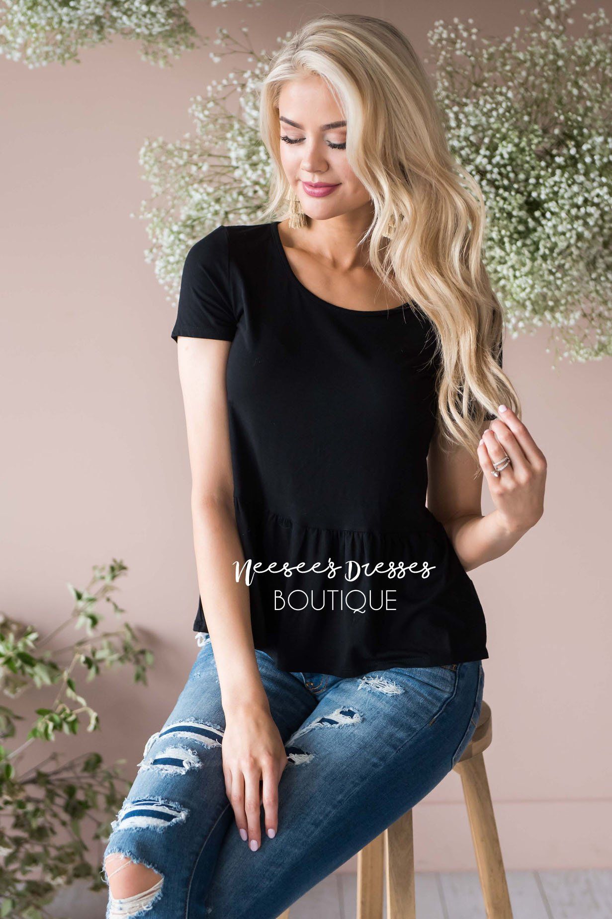 Brunch Date Peplum Top