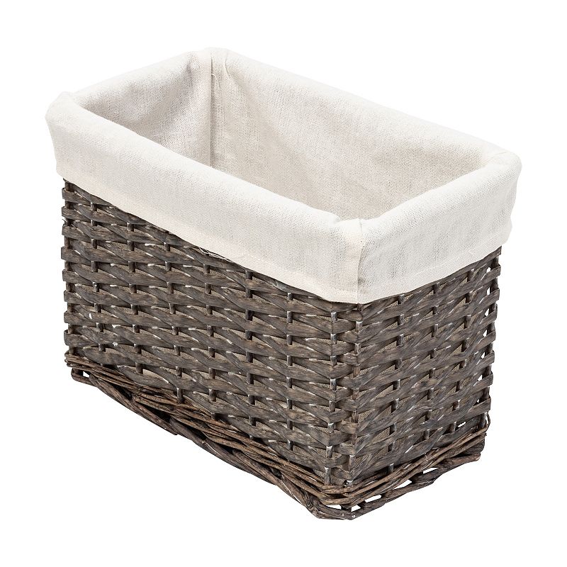 Honey-Can-Do 7-Piece Split Willow Woven Bathroom Storage Basket Set