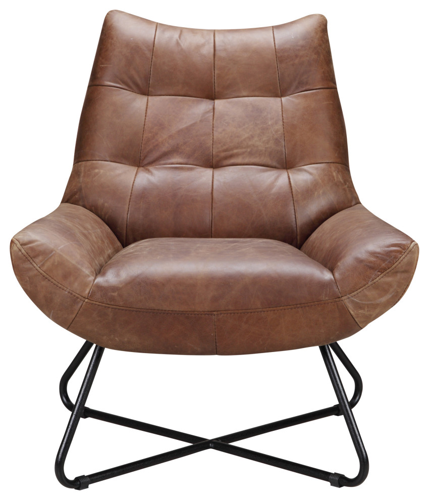 Modern Graduate Lounge Chair Cappuccino   Brown   Industrial   Armchairs And Accent Chairs   by First of a Kind USA Inc  Houzz