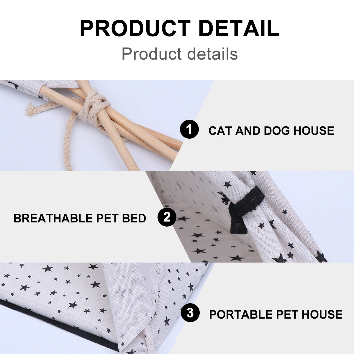 BESTONZON Little Pets Dog Kennel And Cat Bed House for Pets Portable Tent Washable Breathable Cage