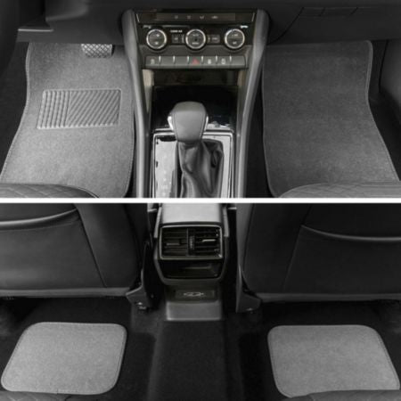 Autocraft Car and SUV Floor Mat， Grey Carpet， Universal， 4 Piece