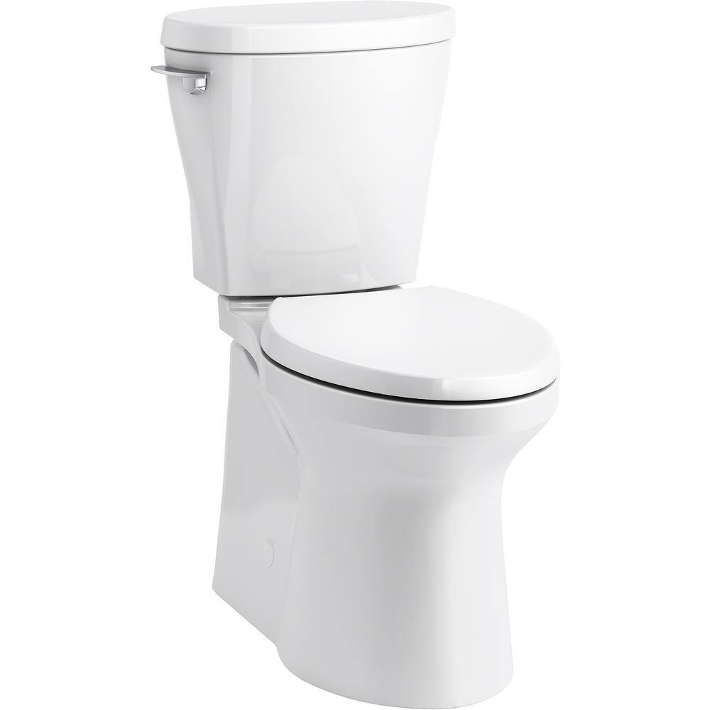 KOHLER Betello 2-Piece 1.28 GPF Single Flush Elongated Toilet in White (Seat Not Included) 20197-0