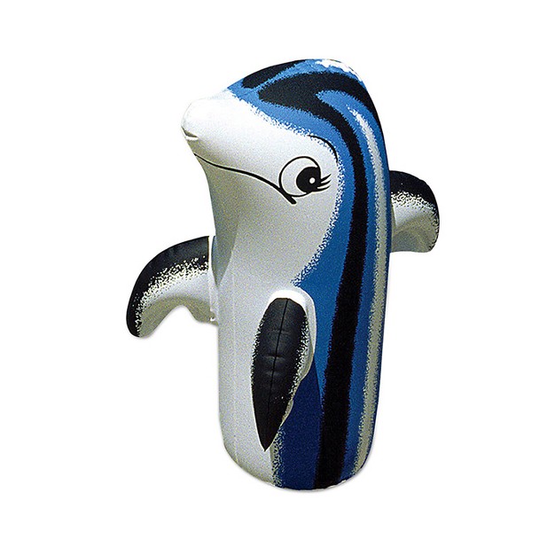 Inflatable Dolphin Toy Pool And Spa Accessory Blue white