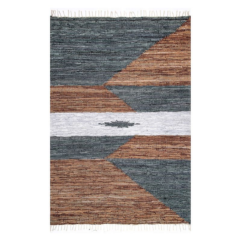 nuLoom Esperanza Leather Modern Abstract Area Rug