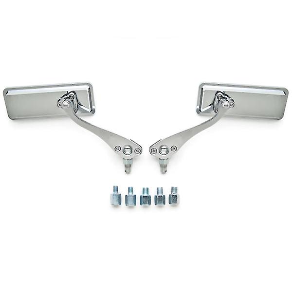 Custom Bull Dog Rear View Mirrors Chrome Pair Compatible with Yamaha XJ 550 600 700 750 1100 Seca Maxim