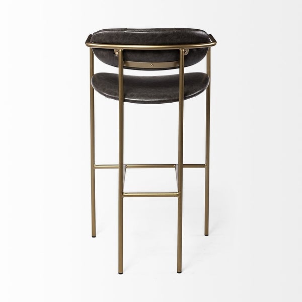 Leather Framed Bar Stool - 20.87