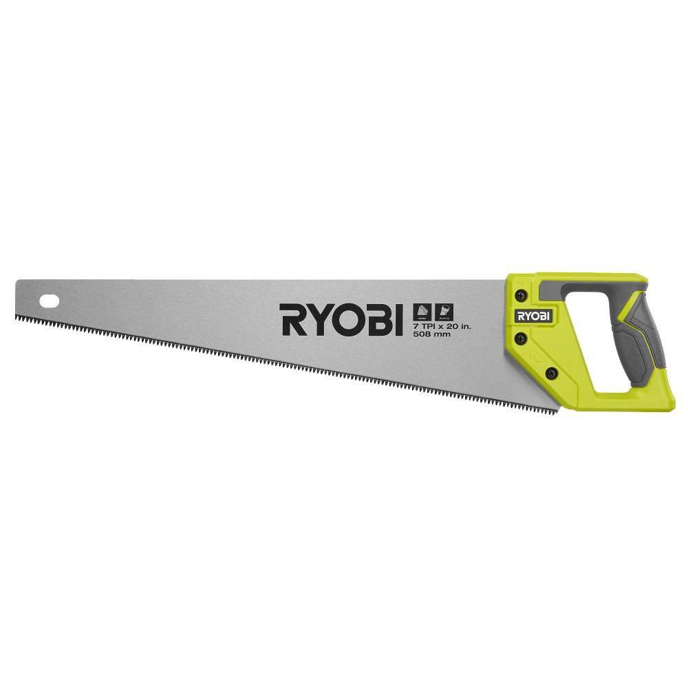 RYOBI 20 in. 7 TPI Hand Saw with Steel Blade RHCHS201