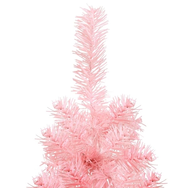 vidaXL Christmas Tree Decoration Slim Artificial Half Xmas Tree with Stand