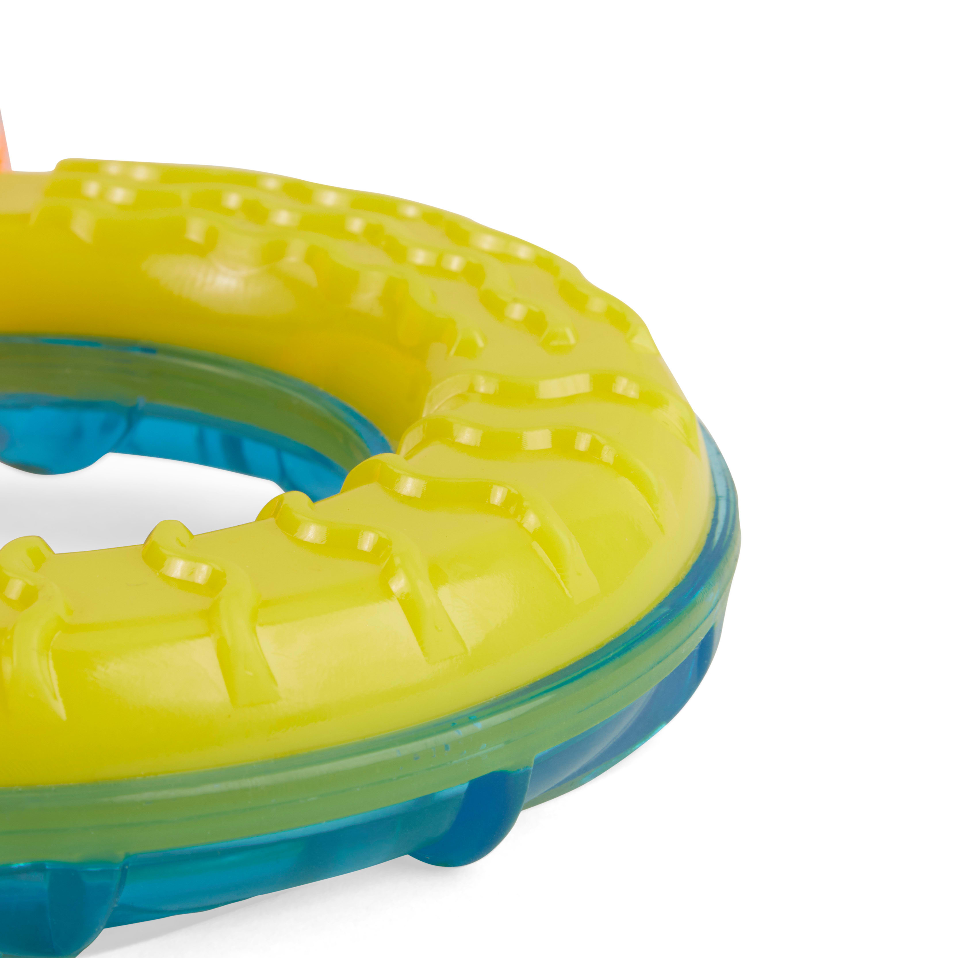 Leaps  Bounds Splash  Dash Floating  Freezeable Water Dog Tug Toy， Small