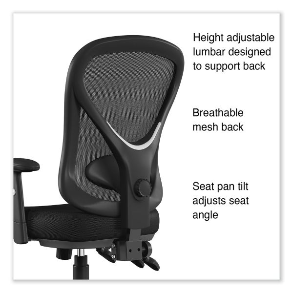 Alera Aeson Series Multifunction Task Chair， Supports Up to 275 lb， 15