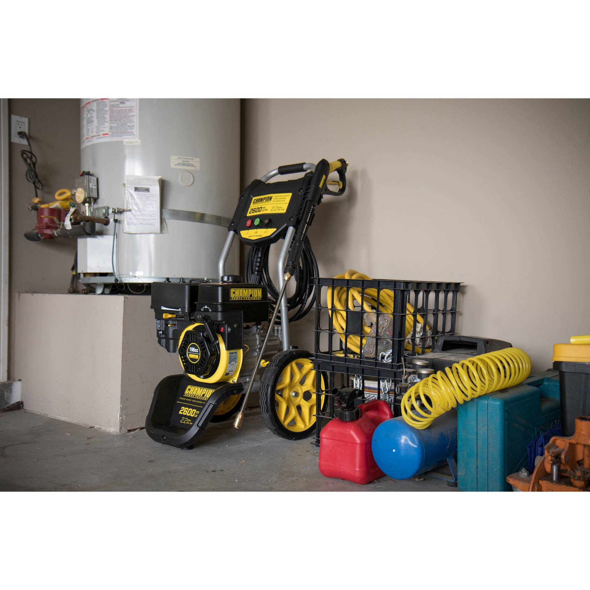 Champion 2600-PSI 2.2-GPM Dolly-Style Gas Pressure Washer